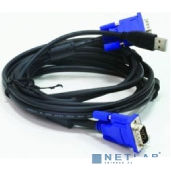 D-Link DKVM-CU3/B1A Кабель KVM длиной 3 м с разъемами VGA и USB