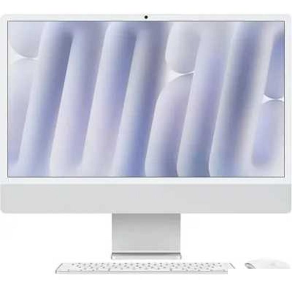 Apple iMac 24-inch 2024 [MWUC3ZP/A] (КЛАВ.РУС.ГРАВ.) Silver 24" Retina 4.5K {(4880x2520) M4 8C CPU 8C GPU/16GB/256GB SSD/рекоменд.переход.1979059/1991284} (A3247)