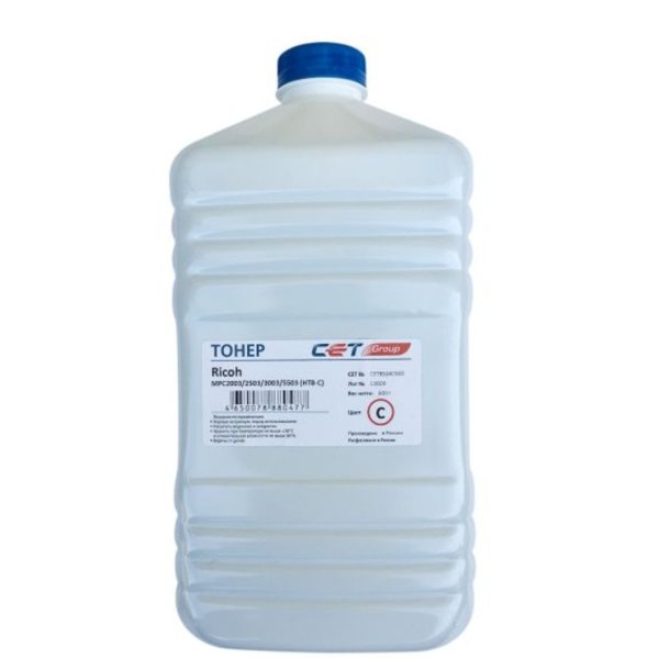 Тонер HT8-C (CPT) для RICOH MPC2011/C2004/C2504/C3003/C307, IMC3000 (Japan) Cyan, 500г/бут, (унив.), CET8524C500
