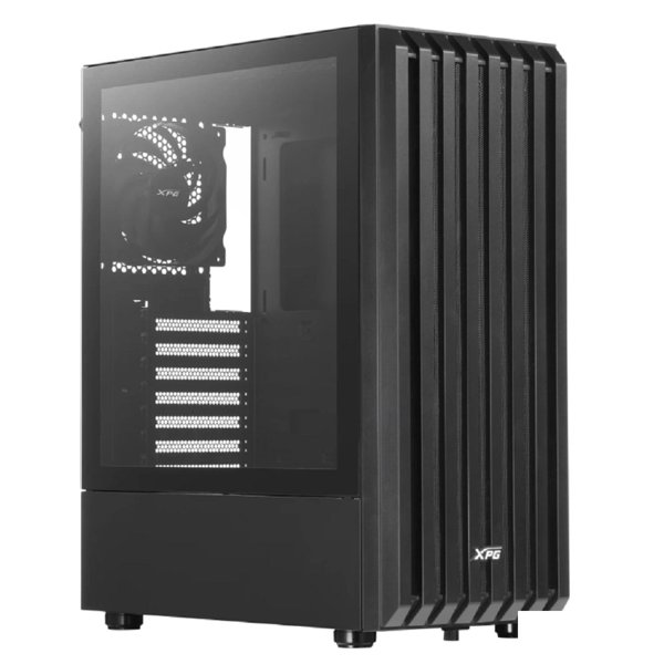 XPG VALOR STORM BLACK (VALORSTORMMTWOF-BKCWW) (Midi-Tower, черный, TG)
