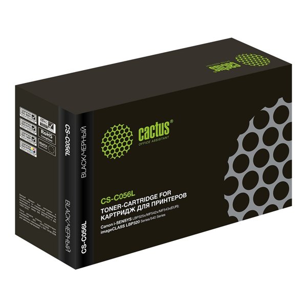 Картридж лазерный Cactus CS-C056L черный (5100стр.) для Canon imageCLASS LBP320 Series/540 Series