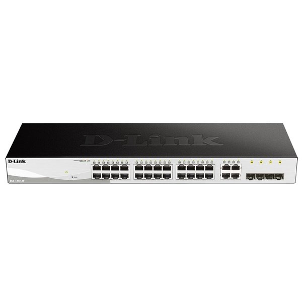 D-Link DGS-1210-28/FL2A Управляемый L2 коммутатор с 24 портами 10/100/1000Base-T и 4 комбо-портами 100/1000Base-T/SFP