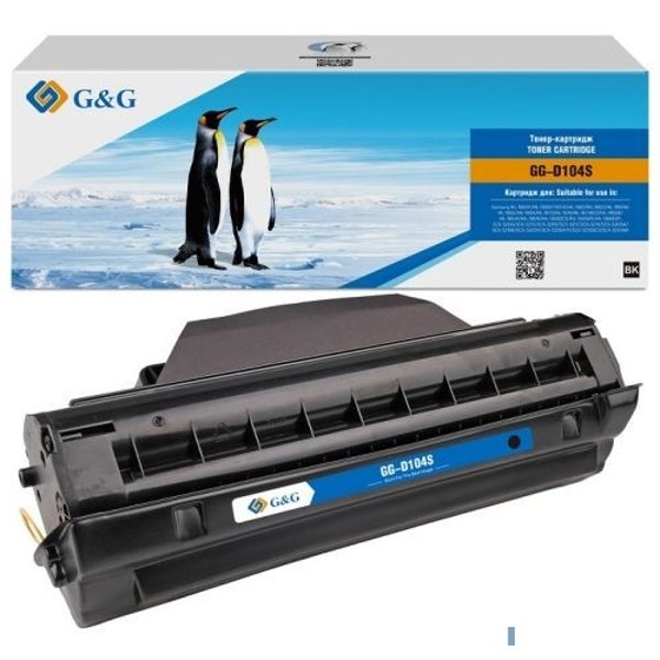 Картридж лазерный G&G GG-D104S черный (1500стр.) для Samsung ML-1660K/1665K/1661K;SCX-3200/3210/3205/3217