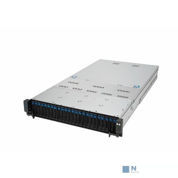 Серверная платформа/ ASUS RS720A-E12-RS24U, 2U, 2xSP5 (LGA 6096) EPYC 9004 (400W), 24 DIMM DDR5, 24=16NVMe + 8NVMe/SATA/SAS*,Up to 9 PCIe Gen5 slots + 1 x internal RAID slot (+-1 x OCP3.0), 24 x 2.5"