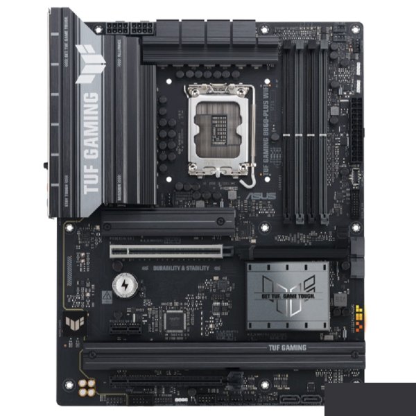 ASUS TUF GAMING B860-PLUS WIFI  (Socket LGA1851,mATX, 4xDDR5(256GB), DP/HDMI/USB4, 1xPCIe 5.0x16/1xPCIe 4.0x4, 1xLAN(2.5GbE), Wi-Fi, BT, 4xSATA 6Gb/s, 3xM.2, 1xType-C, 6xUSB 3.2, 1xUSB 2.0)
