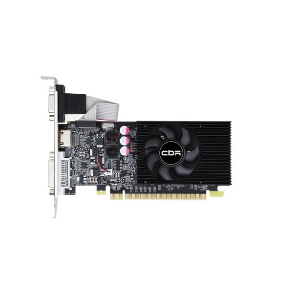 Видеокарта CBR GT610 2G, 64BIT, DDR3, 700Mhz, 29W (DVI/HDMI/CRT)[VGA-STX610-2G-RTL]