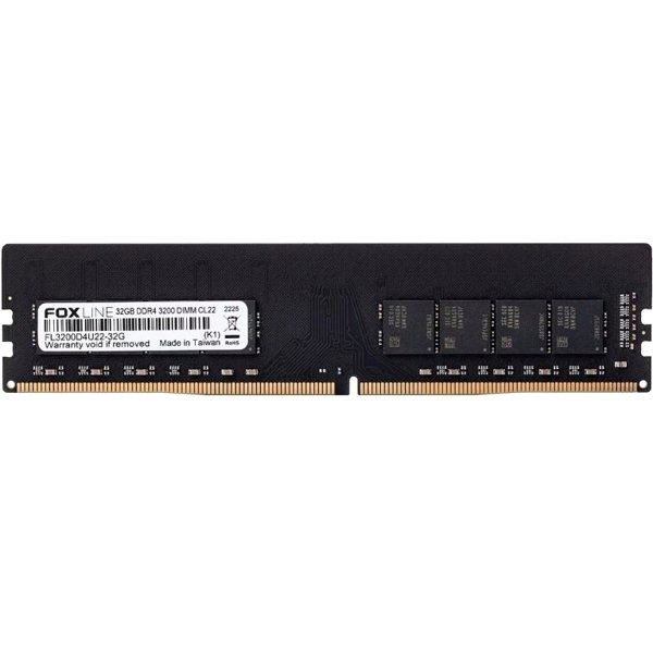 Память оперативная/ Foxline DIMM 32GB 3200 DDR4 CL 22  (2Gb*8)