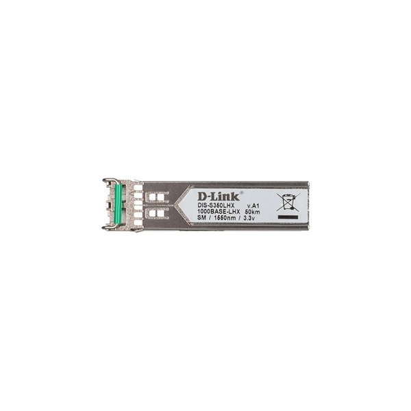 D-Link S350LHX/A1A Промышленный SFP-трансивер с 1 портом 1000Base-LHX для одномодового оптического кабеля (до 50 км)