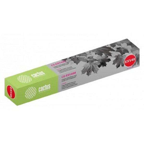 Картридж лазерный Cactus CS-EXV49M пурпурный (19000стр.) для Canon IR C3320/C3320i/C3325i/C3330i/C3500/C3520i MFP/C3525i MFP/C3530i MFP