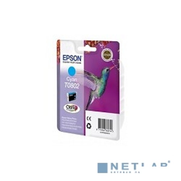 EPSON C13T08024011/4010/4021 T0802 Картридж голубой, стандартной емкости P50/PX660 (cons ink)