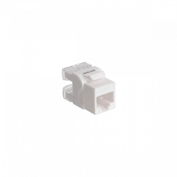 NTSS Модуль Keystone NTSS UTP RJ45 cat.6, 180 градусов, белый NTSS-KJ-UTP-RJ45-6-180-WT