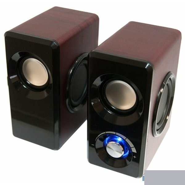 Dialog Stride AST-25UP CHERRY - акустические колонки 2.0, 6W RMS, вишневые, питание от USB