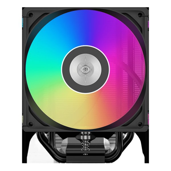 Кулер для процессора/ PCCooler RT500  Digital ARGB BK (240W, 4-pin PWM, LED temp., 152mm, Al/Cu, 5x6mm, ARGB, 1x120mm, 73.32CFM, 34.9dBA, 2200RPM, S: 1851/1700/1200/115X, AM5/AM4, black)