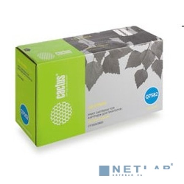 Q7582A_CACTUS Картридж (CS-Q7582A) для HP Color LaserJet CP3505/ 3800 (6000стр.)