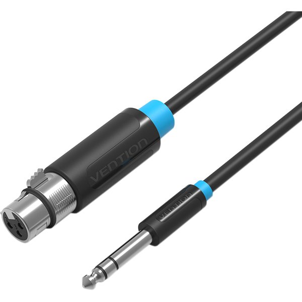 Кабель Vention jack 6.5 mm(m)/XLR(f) - 2 м (BBEBH)
