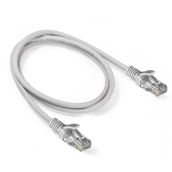 Exegate EX286381RUS Патч-корд LSZH UTP-RJ45-RJ45-5e-1M-LSZH-GY, UTP, cat.5e, 1м, серый