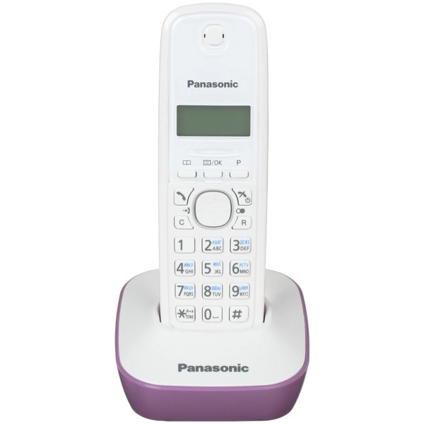 Panasonic KX-TG1611RUF (сиреневый) {АОН, Caller ID,12 мелодий звонка,подсветка дисплея,поиск трубки}