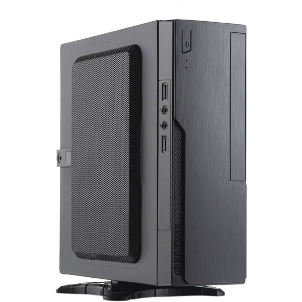 Foxline FL-BQ5-FLX220-U32  mITX, 1x5.25EXT(slim), 1x2.5INT, 2xUSB3.0, HDA, 1x40fan, w/220W TFX PSU, Tool-Free, w/1.2m EU pwr cord"