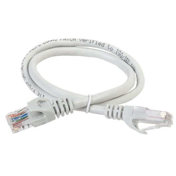 ITK RJ45(m) - RJ45(m) Cat. 6A U/UTP LSZH 2м серый