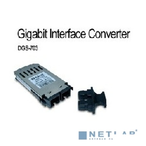 D-Link DGS-703 GBIC-трансивер с 1 портом 1000Base-LX для одномодового оптического кабеля (до 10 км)