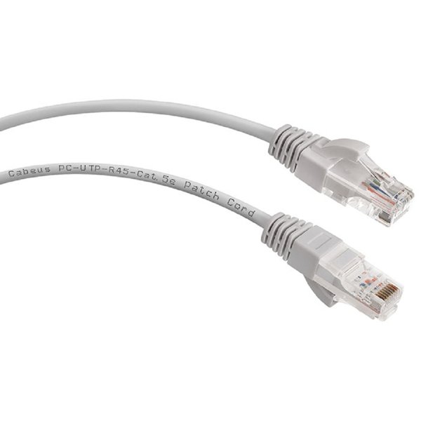 Cabeus PC-UTP-RJ45-Cat.5e-10m Патч-корд U/UTP, категория 5е, 2xRJ45/8p8c, неэкранированный, серый, PVC, 10м