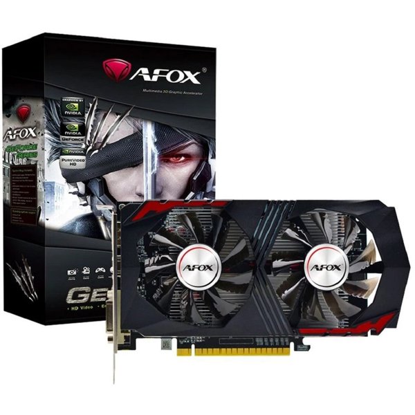 Видеокарта AFOX Geforce GTX1050Ti 4GB GAMING GDDR5 128Bit  DP/DVI/HDMI ATX Dual Fan (AF1050TI-4096D5H2-V6) RTL