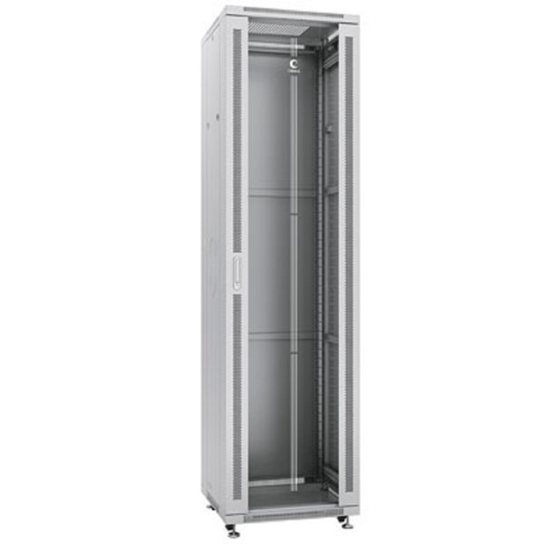 Cabeus SH-05C-47U60/100 Шкаф монтажный телекоммуникационный 19" напольный для распределительного и серверного оборудования 47U 600x1000x2277mm (ШхГхВ) передняя стеклянная и задняя сплошная металлическ