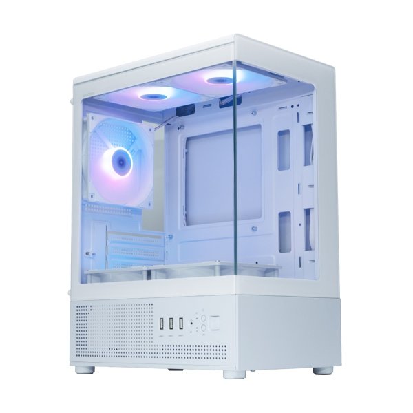 Корпус XASTRA Q300M 5ARGB-C6 White mATX/Aquarium/Screewless/ 5x120mm ARGB PWM FC fans/Argb+PWM HUB 6port/ Q300M-5FC12A-C6-WH