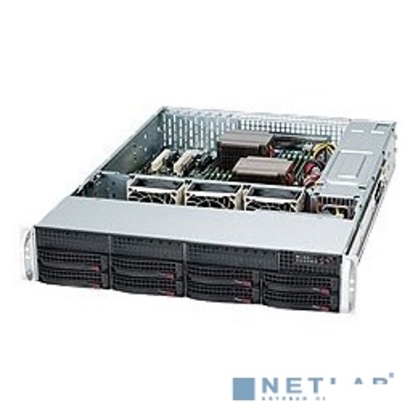 Supermicro CSE-825TQC-R1K03LPB Корпус компьютерный Black 2U SC825TQC SAS3 LP chassis w/ Red. 1000W PWS [CSE-825TQC-R1K03LPB]