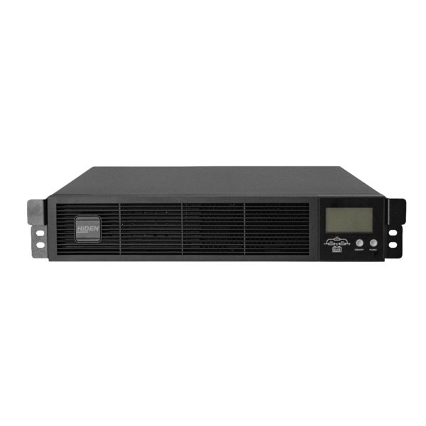 ИБП HIDEN EXPERT HE11002S-RT, встроенные акб в корпусе (9А/ч х 6шт),2 kVA/2 kW (PF=1) {C двойным преобразованием Rack/ Tower 2U 2000 ВА/ 2000 Вт, 8 *IEC-320 С13, 1 * IEC-320 С19,SNMP слот, USB, RS232}