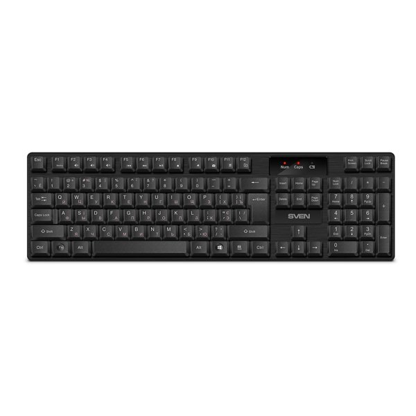 Беспроводная клавиатура Sven KB-C2300W чёрная (104кл.)