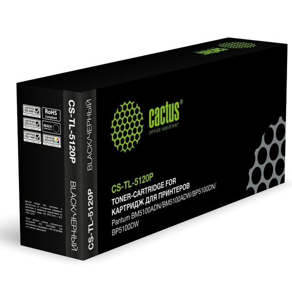 Картридж лазерный Cactus CS-TL-5120P TL-5120P черный (3000стр.) для Pantum BM5100ADN/BM5100ADW/BP510
