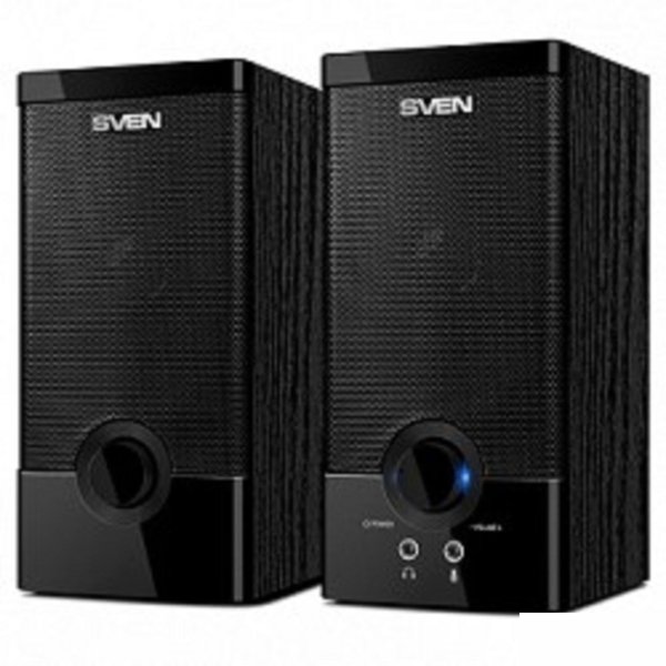 SVEN SPS-603 черный {USB-порт ПК, ноутбука или адаптер 5V DC}