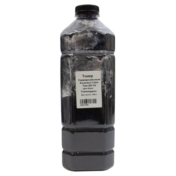 Tomoegawa Тонер универсальный для Kyocera Color (TK-5220, TK-5230, TK-5240), Тип ED-92, Bk, 500 г, канистра