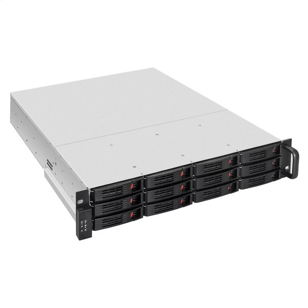 Exegate EX294271RUS Серверная платформа ExeGate Pro 2U550-HS12 <RM 19", высота 2U, глубина 550, Redundant БП 2x550W, 12xHotSwap, USB>