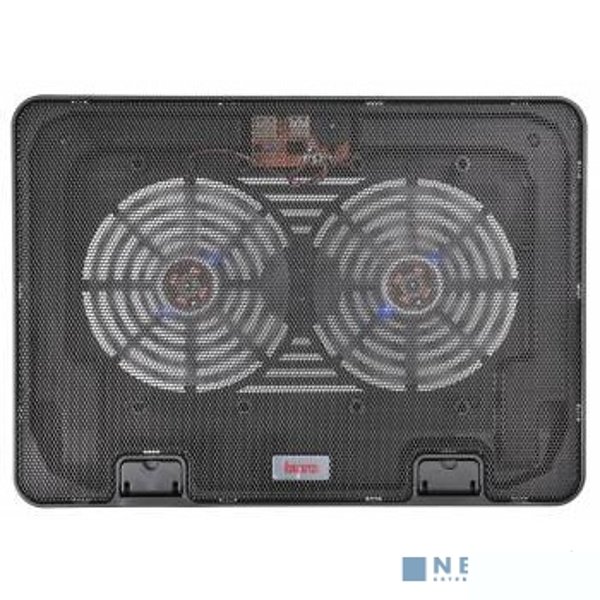 BURO Подставка для ноутбука 15.6"355x255x30mm 2xUSB 2x 140mmFAN 657г металлическая сетка/пластик черный (BU-LCP156-B214H)