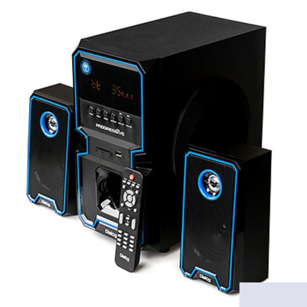 Dialog Progressive AP-222B BLACK - акустические колонки 2.1, 30W+2*10W RMS, Bluetooth, USB+SD reader