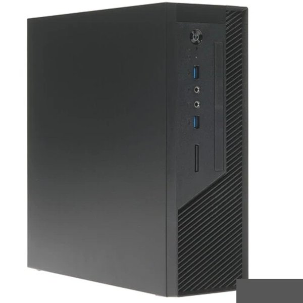 Foxline FL-RS02BLK-FX250T Case Foxline mITX 250W TFX, 2xUSB3.0, Black/Black Trim, powercord