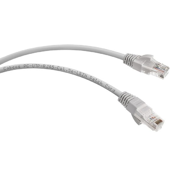 Cabeus PC-UTP-RJ45-Cat.5e-0.5m-LSZH Патч-корд UTP, категория 5e, 0.5 м, LSZH, неэкранированный, серый