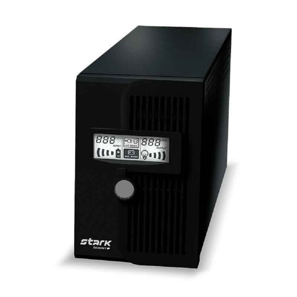 ИБП STARK SC 600 {600ВА/360Вт, Line-Interactive, Напольный, 140-300В, 2 х ЕВРО, синт синус, БЕЗ АКБ - внешняя батарея 1 от 40-200Ач}