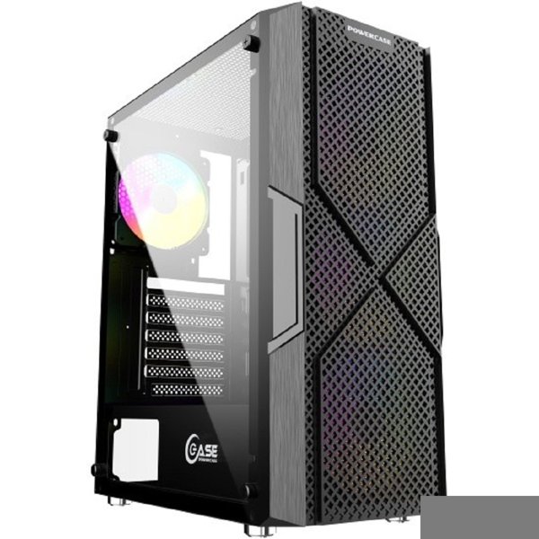 Powercase MISTRAL T4B, TEMPERED GLASS, 4X 120MM 5-COLOR FAN, ЧЁРНЫЙ, ATX (CMITB-L4)