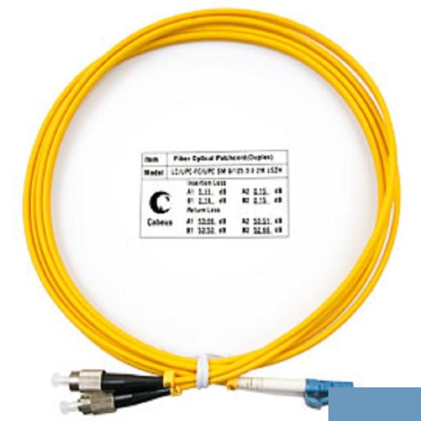 Cabeus FOP(d)-9-LC-FC-2m Шнур оптический duplex LC-FC 9/125 sm 2м LSZH