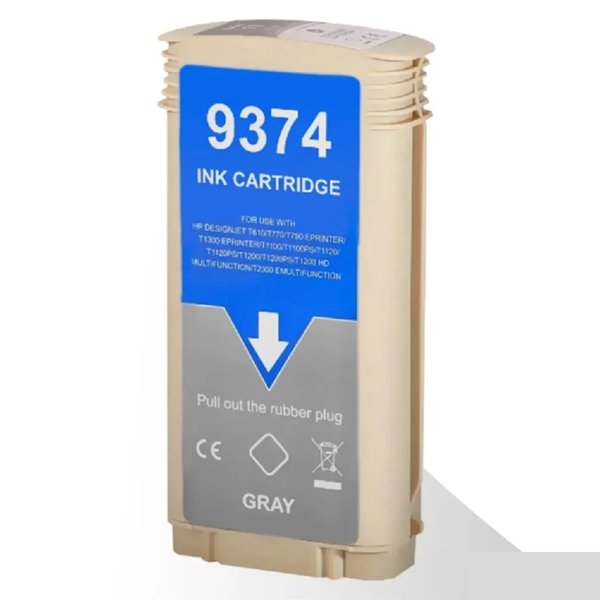Струйный картридж NV Print 72 (NV-C9374A) Gray для HP DesignJet T1100, T1120, T1200, T1300,  T610, T620, T770, T790, T2300, T795 (130 мл)