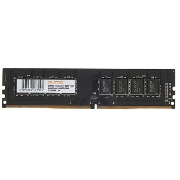 QUMO DDR4 DIMM 16GB QUM4U-16G2666P19 PC4-21300, 2666MHz