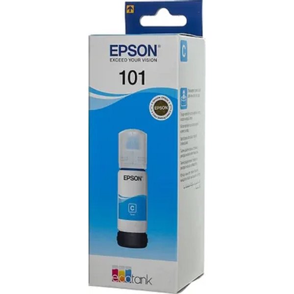 EPSON C13T03V24A  Контейнер 101 с голубыми чернилами для L4150/L4160/L6160/L6170/L6190, L6290 70 мл.