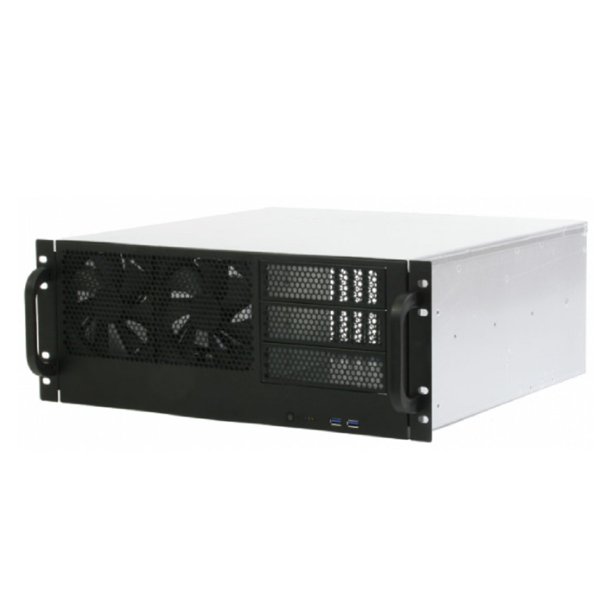 Procase PS443-14-0 Корпус 4U server case,3x5.25,черный,без блока питания,глубина 432мм, MB PICMG 1.3, PICMG 1.0