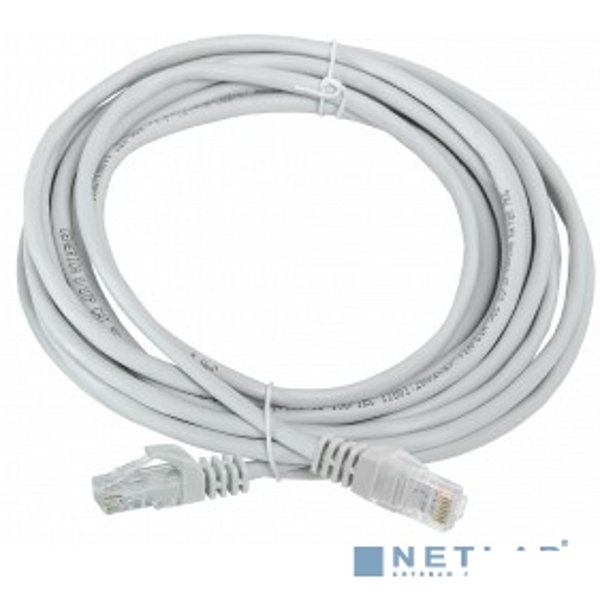 ITK PC01-C5EU-5M-G Шнур коммутационный кат. 5Е UTP 5м серый GENERICA