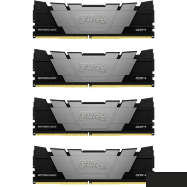 Kingston DDR4 DIMM 32GB 2666MHz  CL13 (Kit of 4) FURY Renegade Black