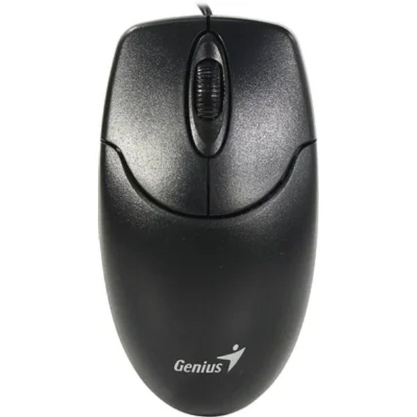 Мышь проводная Genius NetScroll 120 V2, оптическая, разрешение 1000 DPI, кабель 1.5 м, для правой/левой руки. Цвет: черный (31010018400)