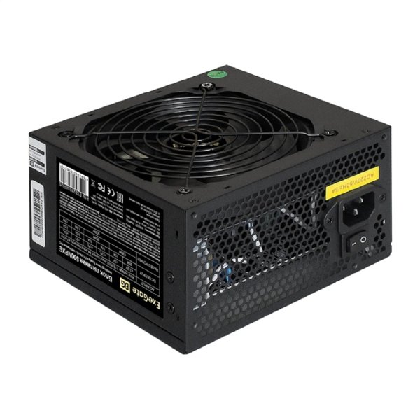 Exegate EX221638RUS-PC Блок питания 500W ExeGate 500NPXE (ATX, PPFC, PC, 12cm fan, 24pin, 4pin, PCIe, 4xSATA, 3xIDE, black, кабель 220V в комплекте)